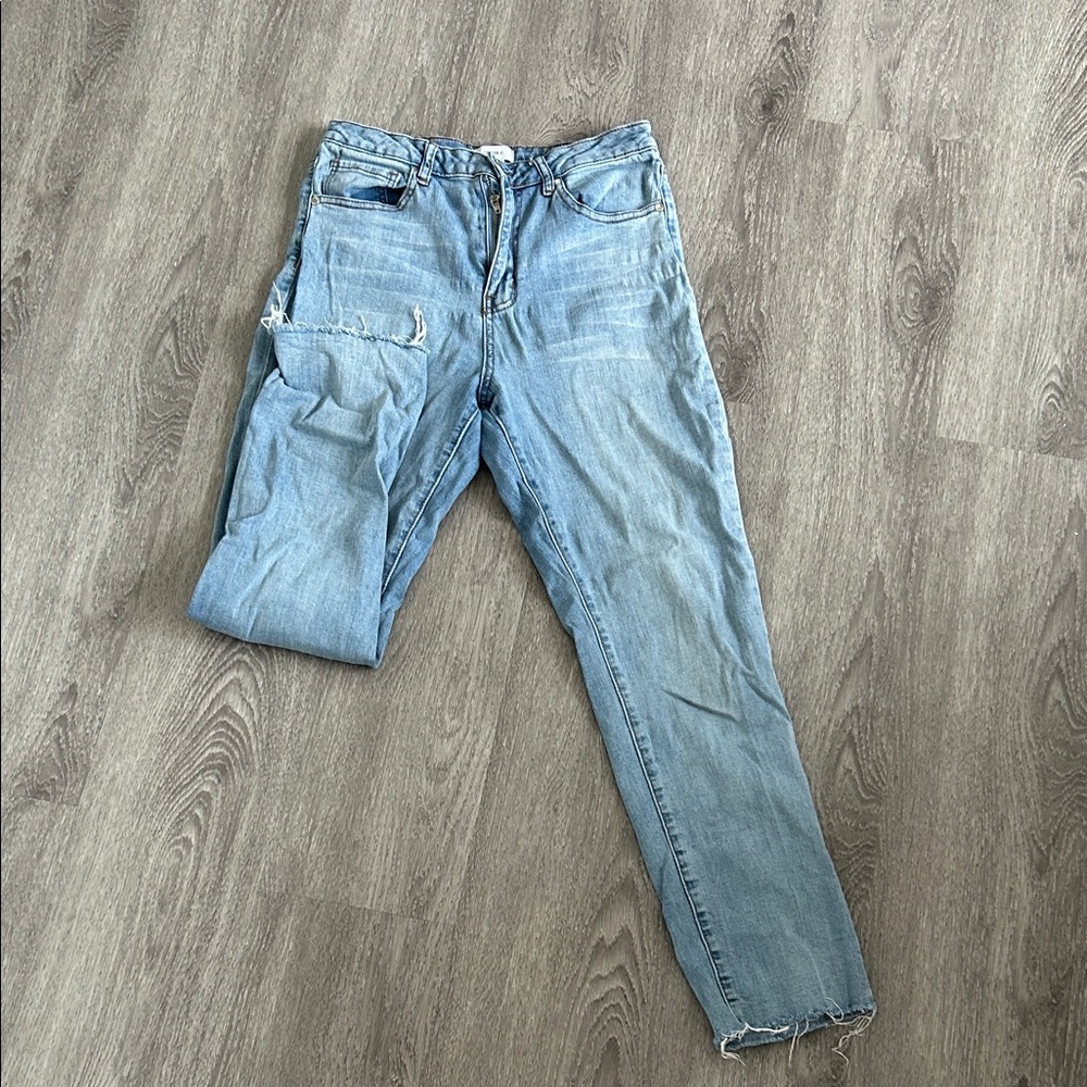 Forever 21 Light Blue Boyfriend Jeans